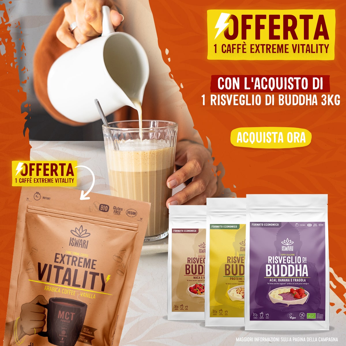 OFFERTA 1 Caffè Vitality - ACQUISTA 1 Buddha 3kg